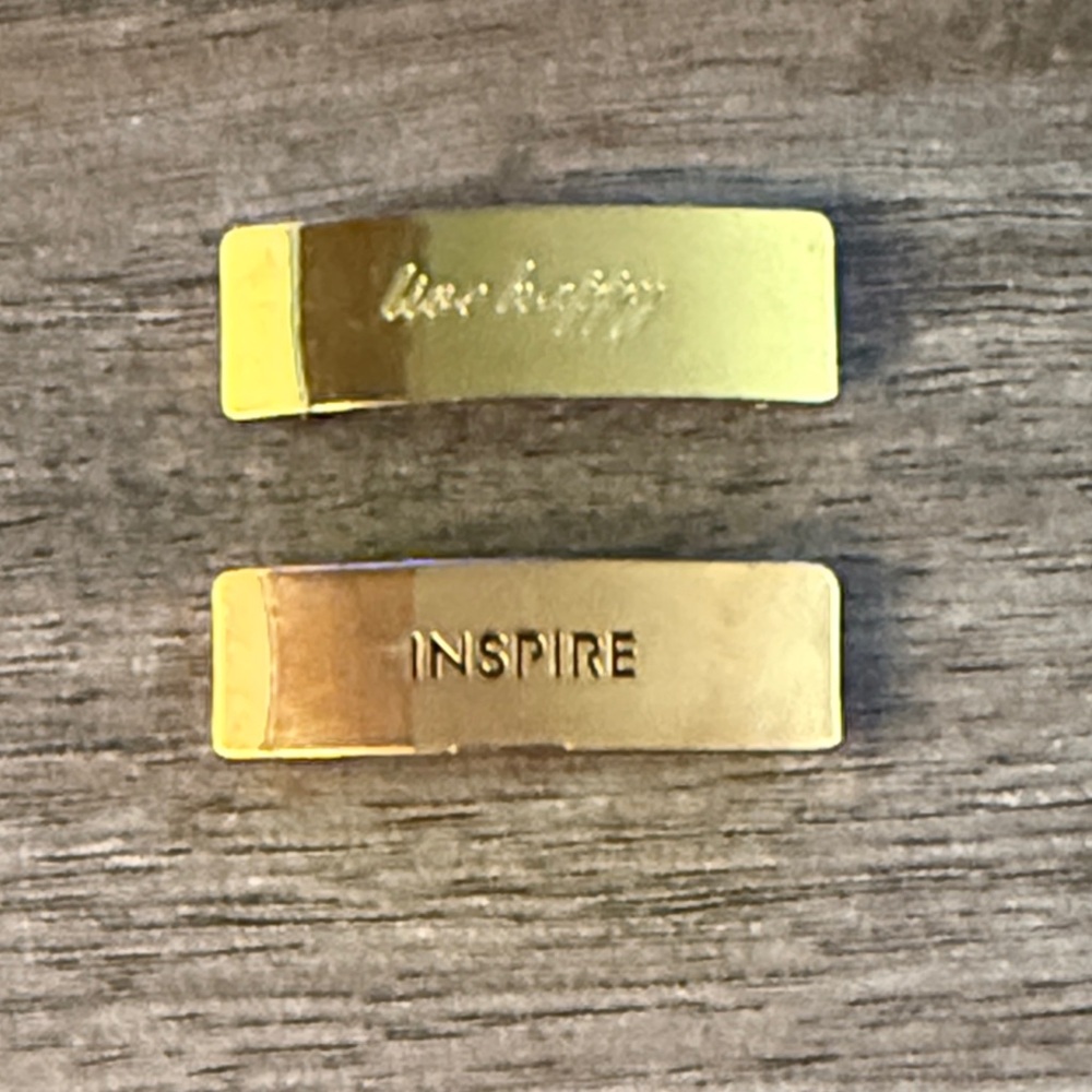 Keep collective slider charms. Gold live happy and rose gold inspire